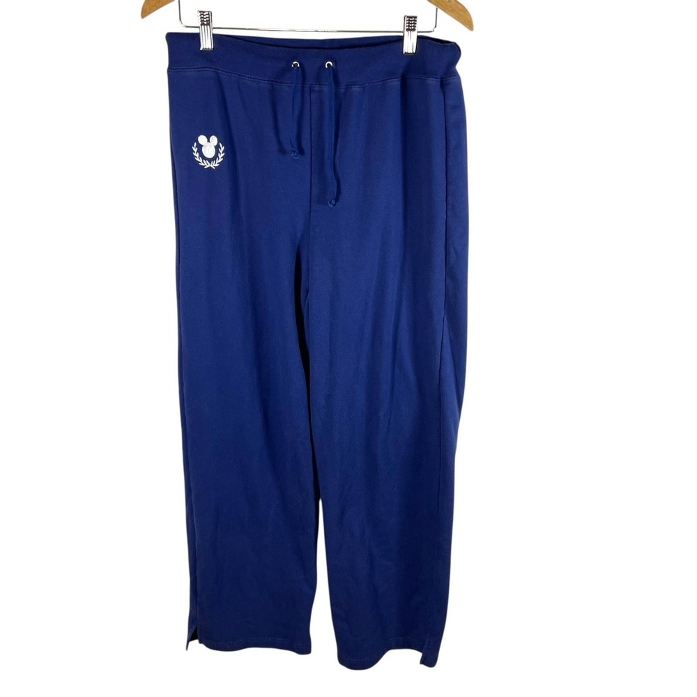 Vintage Disney World‎ Mickey Mouse Sweatpants Womens Medium Blue Drawstring